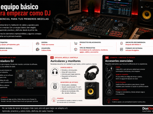 El equipo básico para empezar como DJ