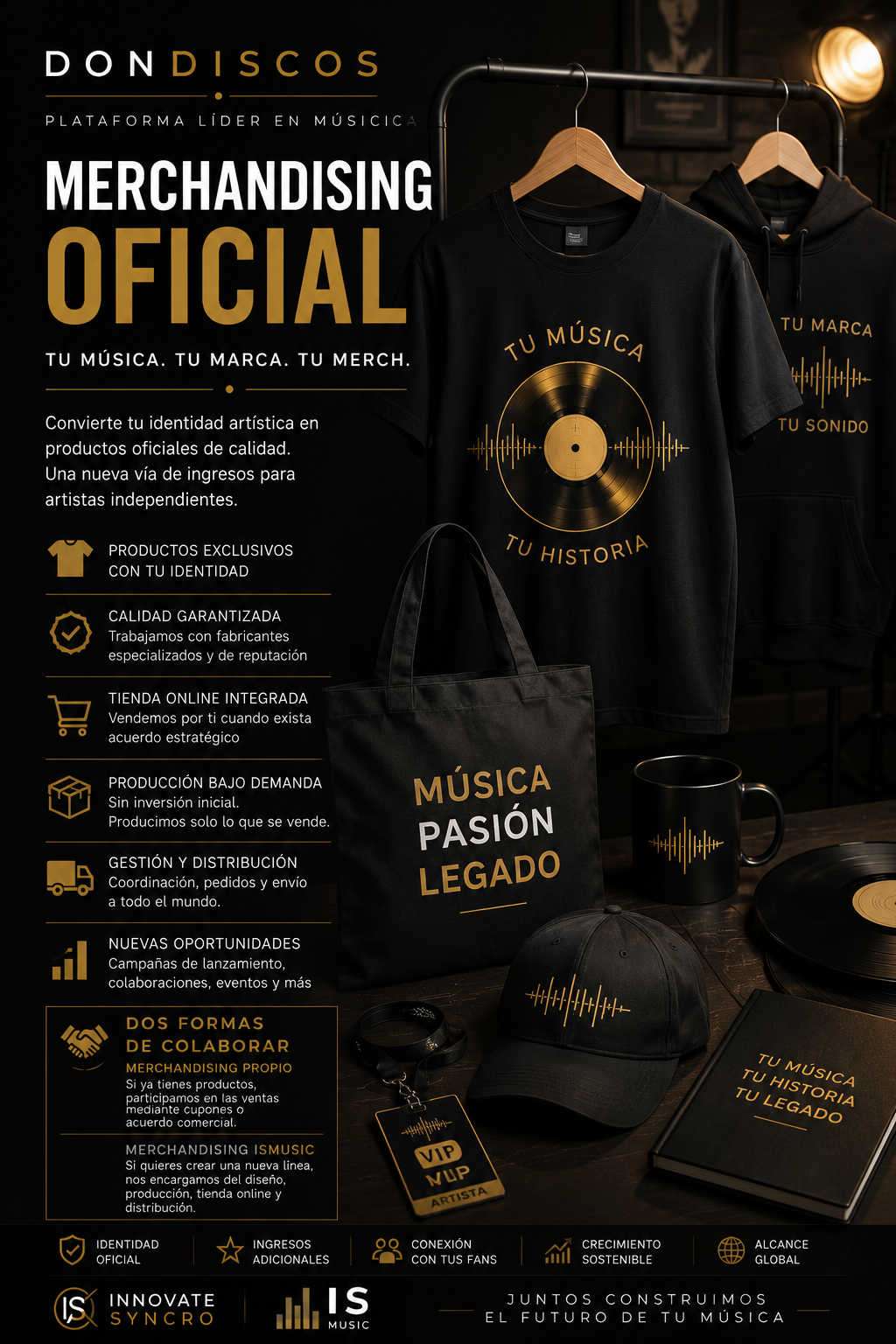 Merchandising oficial para artistas